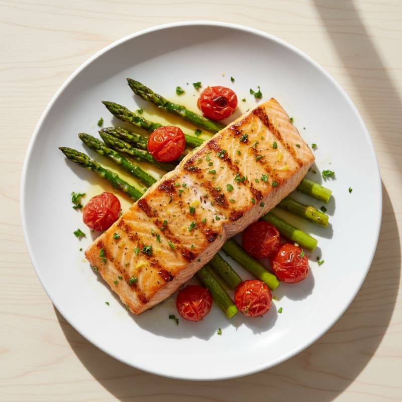Golden Lemon-Herb Grilled Salmon