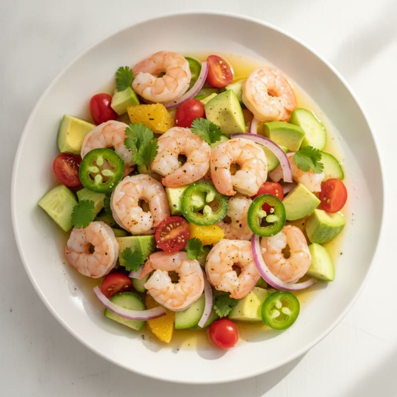 Shrimp Avocado Ceviche with Citrus Marinade