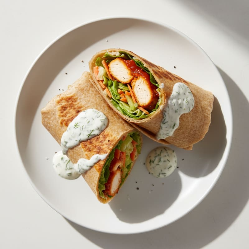 Crispy Buffalo Ranch Chicken Wrap