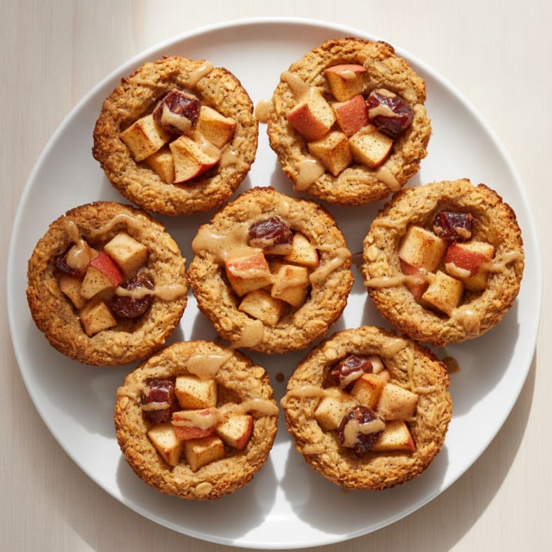 Baked Apple Almond Oat Cups