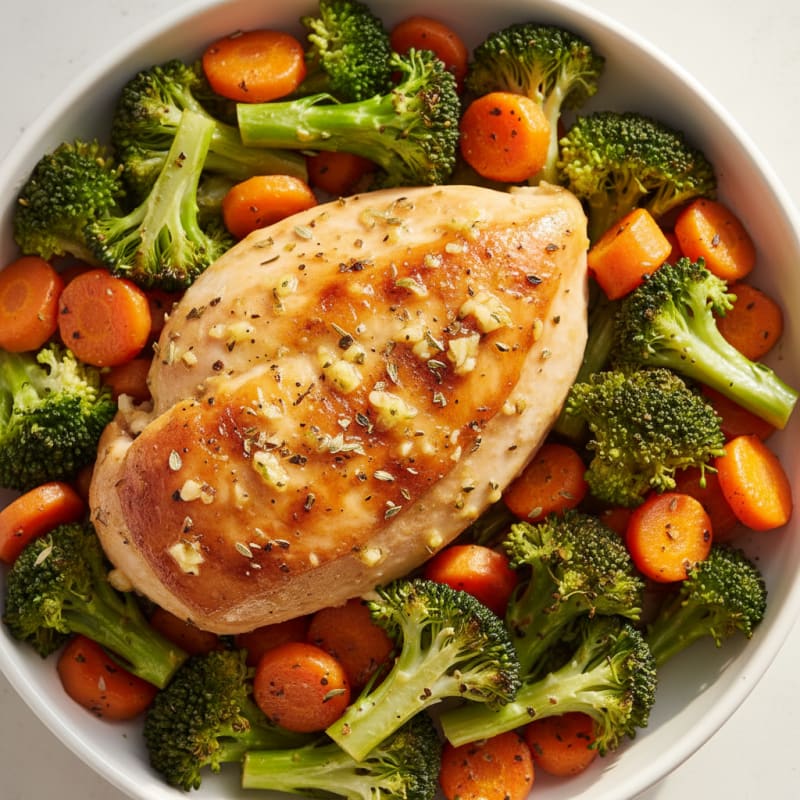 Lemon Herb Roasted Chicken and Veggies