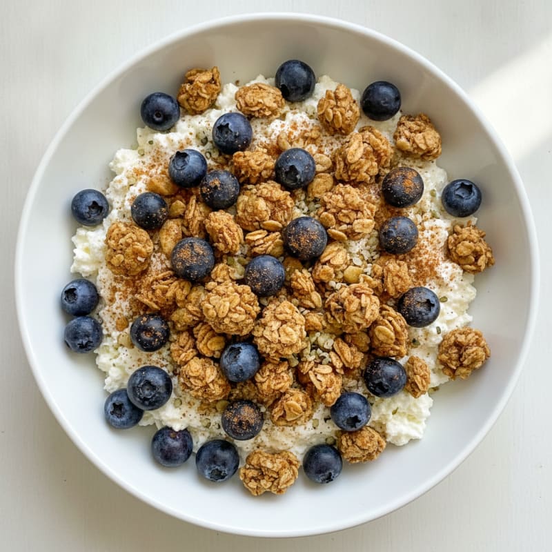 Cottage Cheese with Berries and Granola