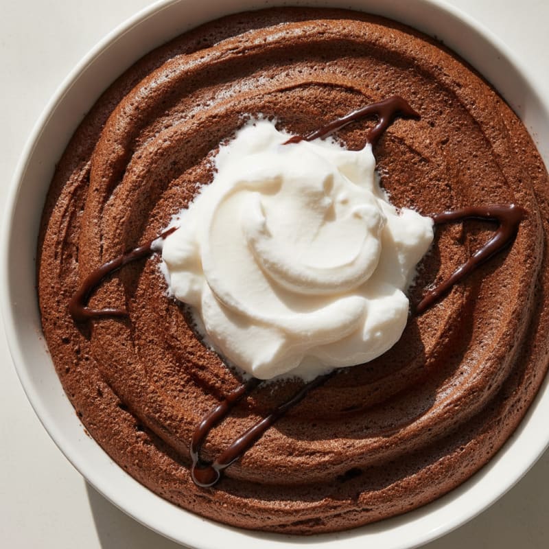 Silky Chocolate Protein Mousse with Coconut Cream