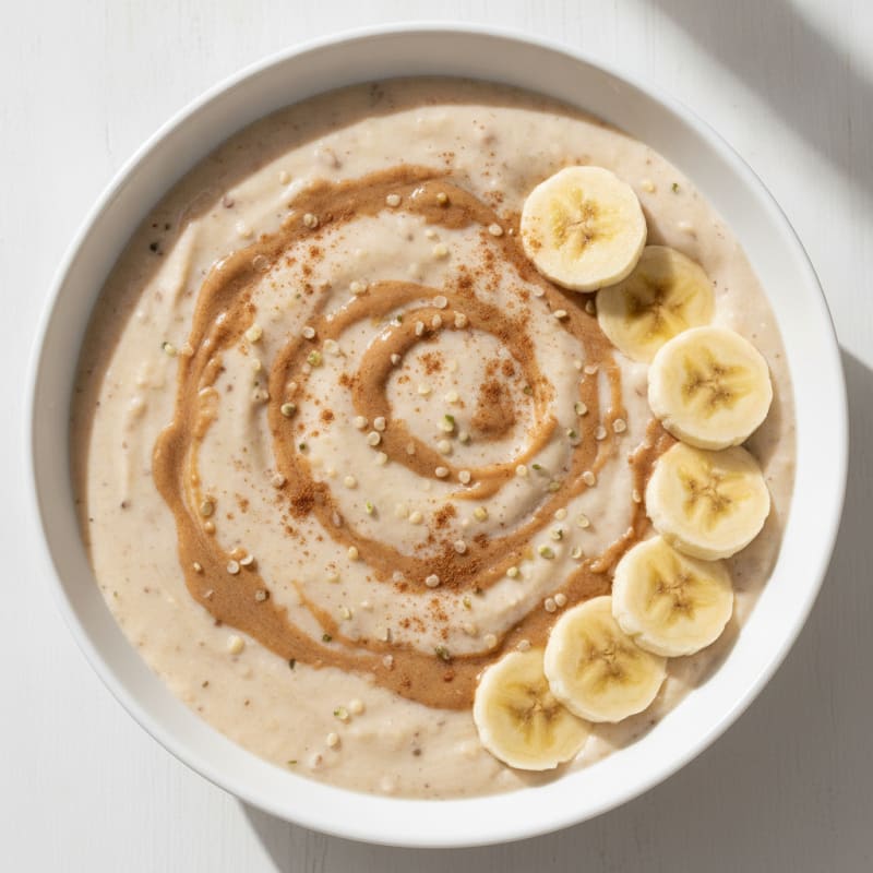 Creamy Banana Nut Protein Smoothie