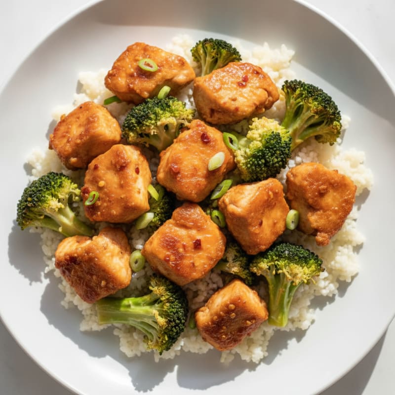 General Tso's Chicken with Broccoli