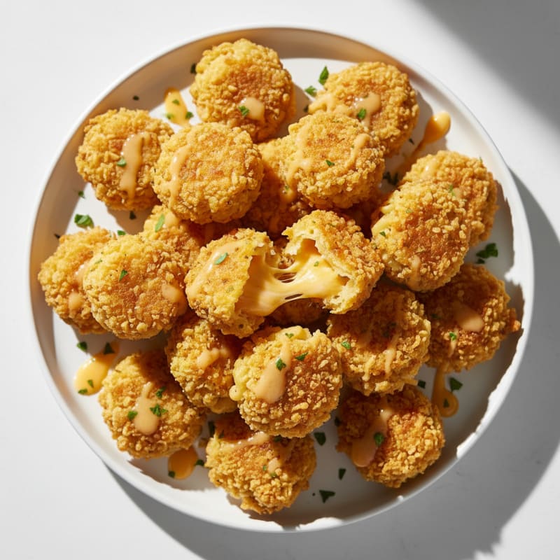 Golden Macaroni and Cheese Bites