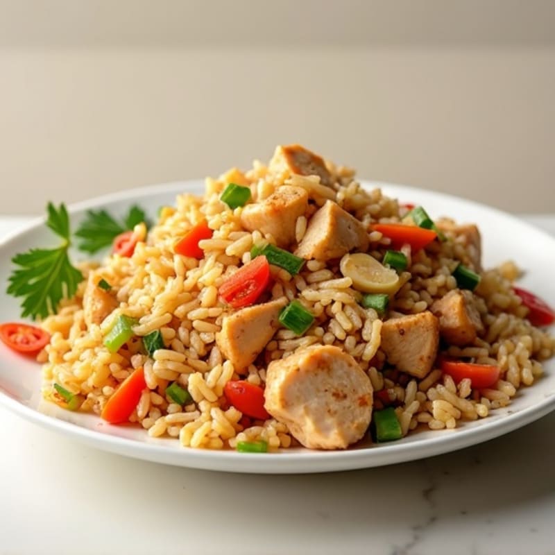 Healthy Chicken and Vegetable Fried Rice
