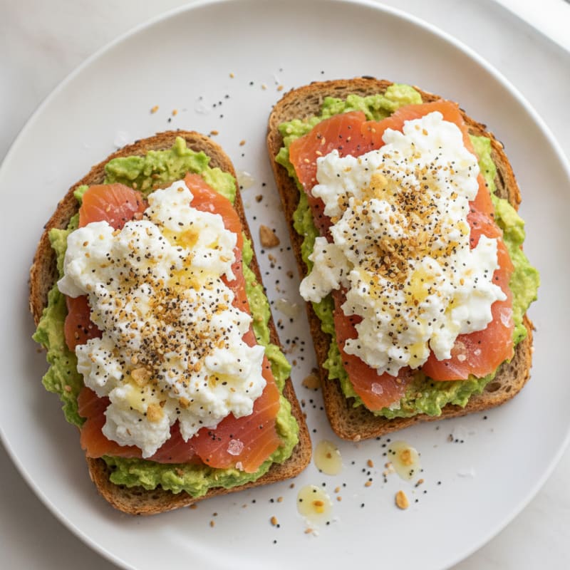 Avocado Toast with Everything Bagel Seasoning
