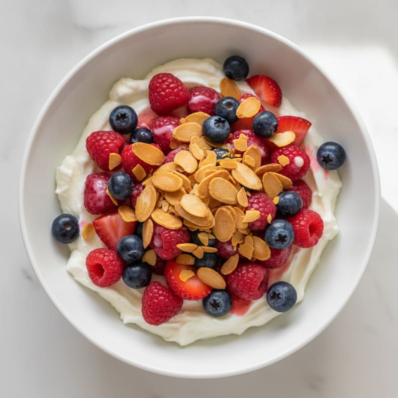 Creamy Greek Yogurt Protein Bowl with Mixed Berries