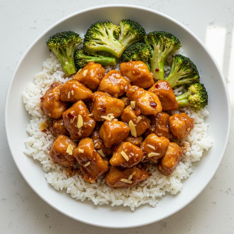 Classic General Tso's Chicken with Broccoli