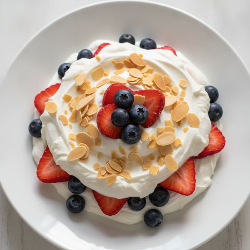 Creamy Greek Yogurt and Protein Powder Parfait with Fresh Berries
