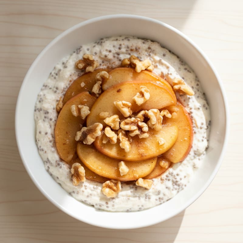 Apple Cinnamon Skyr Chia Pudding