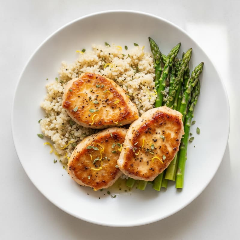 Speedy Lemon Herb Chicken Cutlets