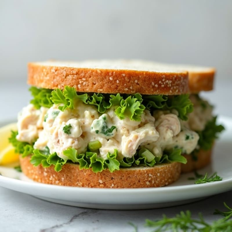 Creamy Dill Chicken Salad Sandwich