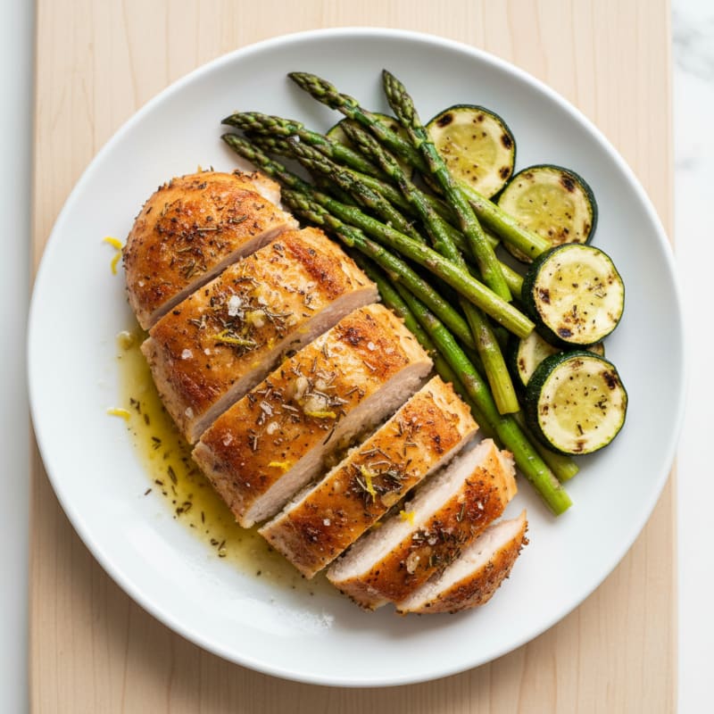 Crispy Lemon-Herb Roasted Chicken