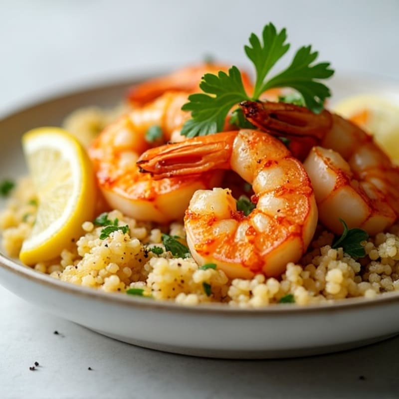 Lemon Garlic Pan-Seared Prawns