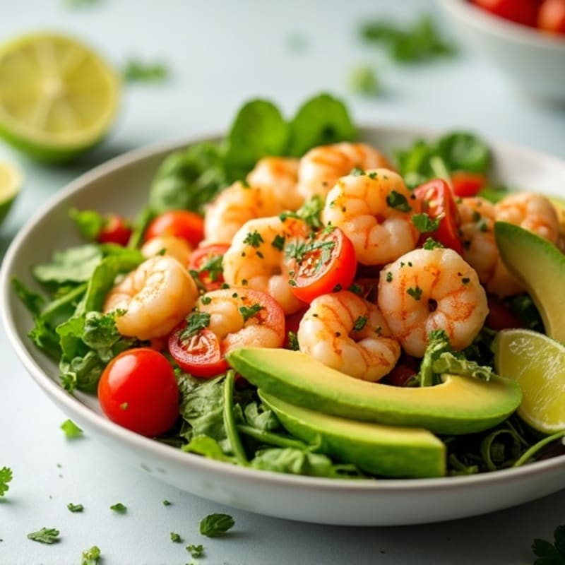 Fresh Shrimp and Avocado Salad with Zesty Lime