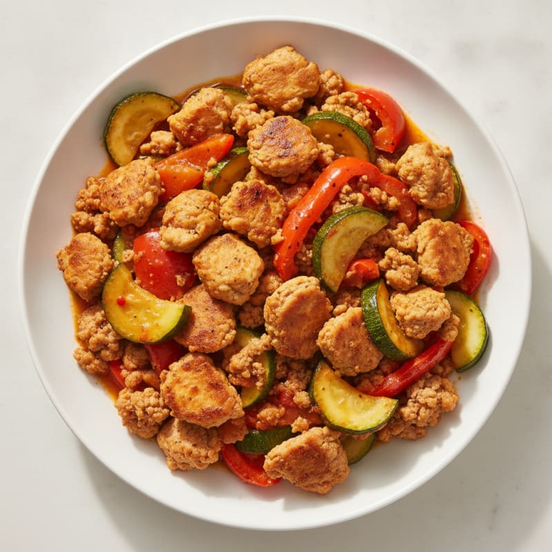 Savory Ground Turkey Skillet