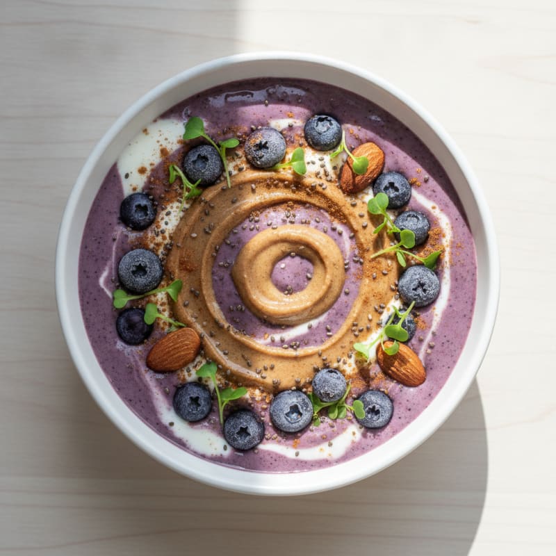 Blueberry Almond Breakfast Smoothie