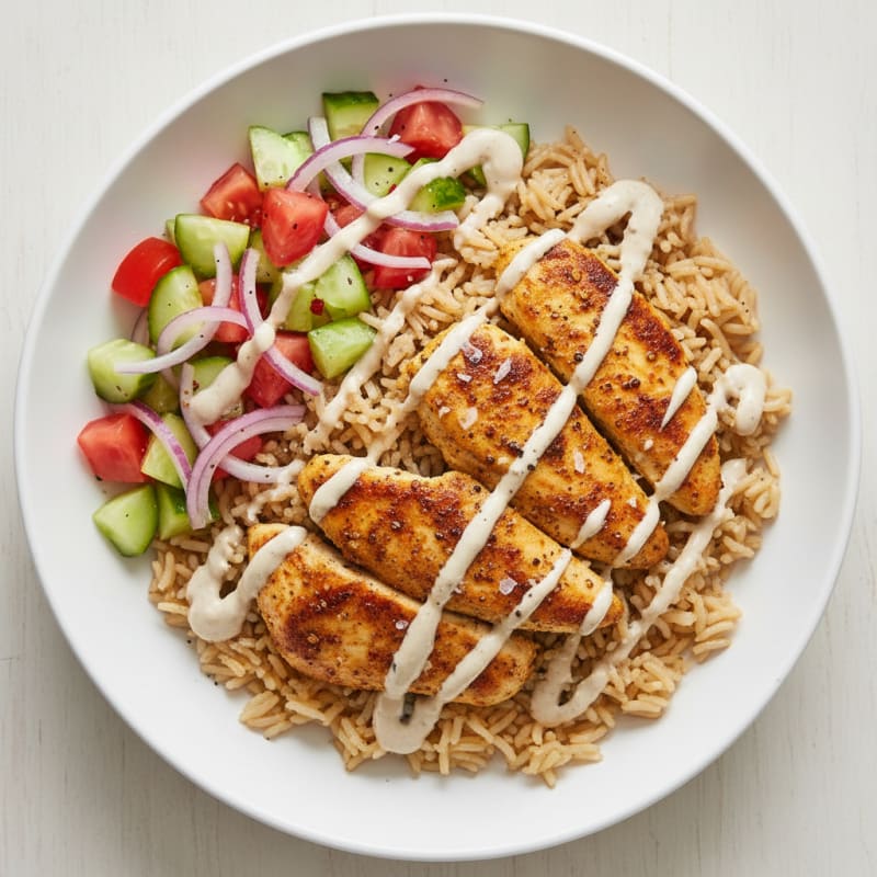 Chicken Shawarma Rice Bowl
