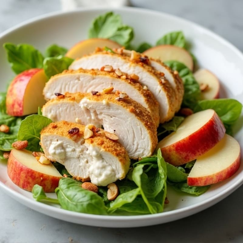 Creamy Chicken Salad with Crisp Apples and Toasted Almonds