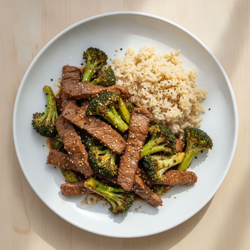 Sesame Beef and Broccoli Stir-Fry