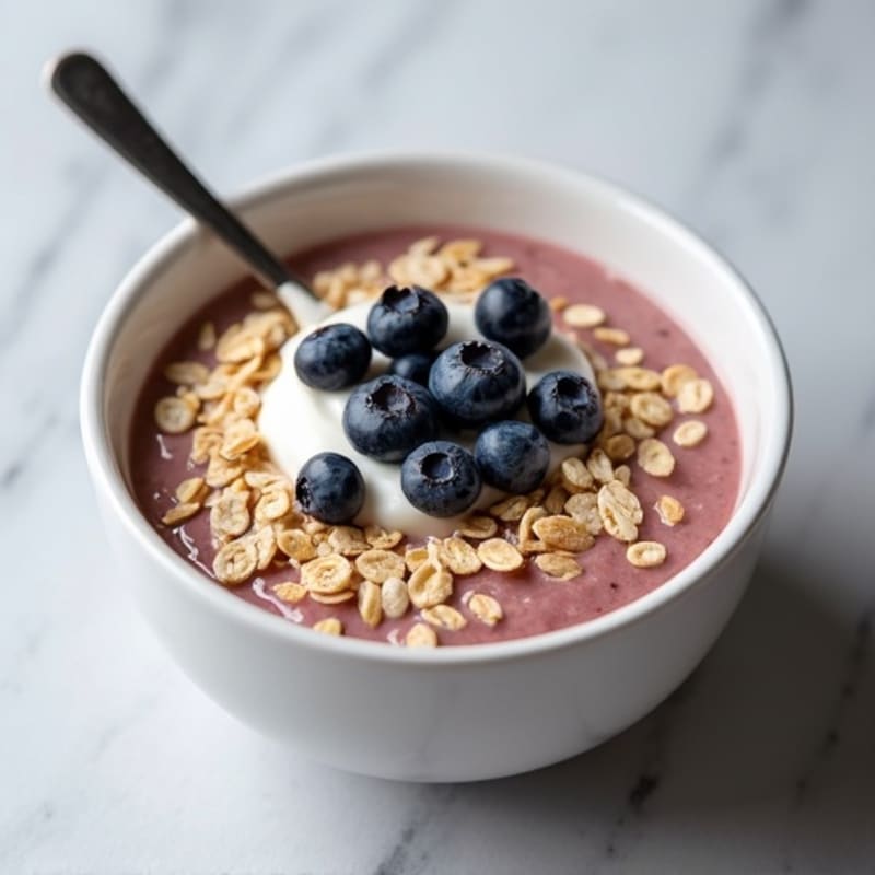 High-Protein Creamy Berry Oats
