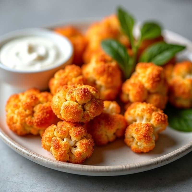 Crispy Buffalo Cauliflower Bites