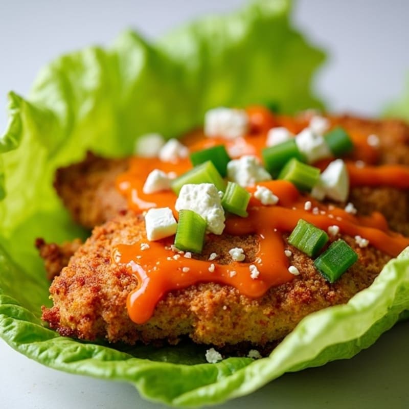 Crispy Buffalo Chicken Lettuce Wraps