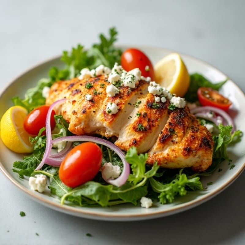 Crispy Lemon-Herb Chicken Salad