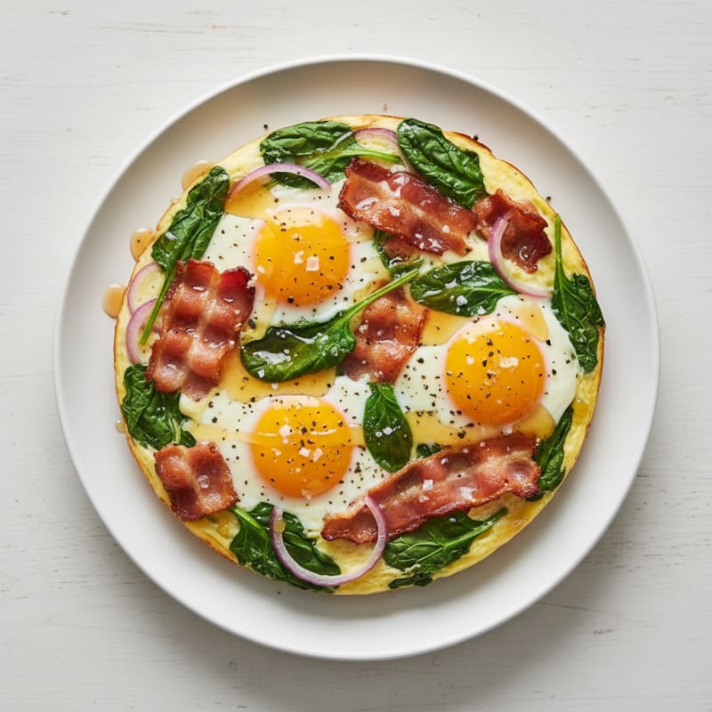 Golden Maple-Glazed Bacon & Egg Bake