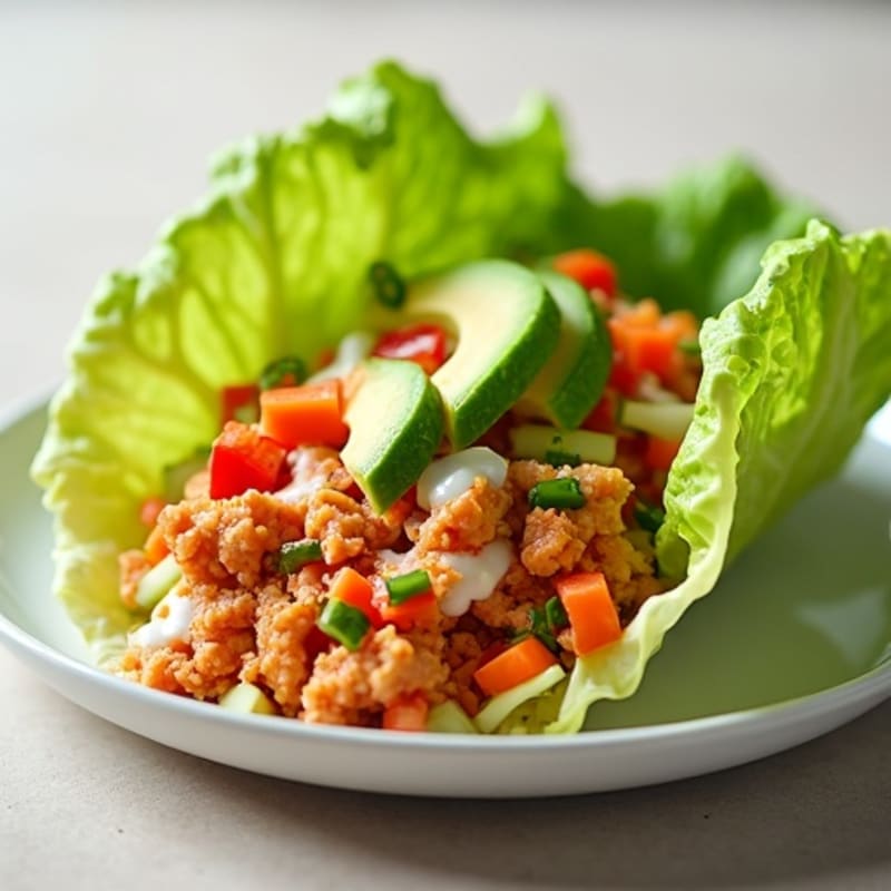 Spicy Sriracha Tuna Lettuce Wrap