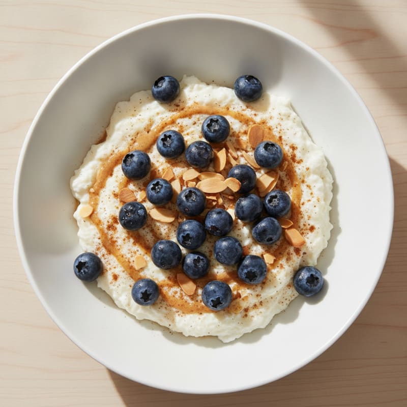 Blueberry Almond Protein Breakfast Bowl