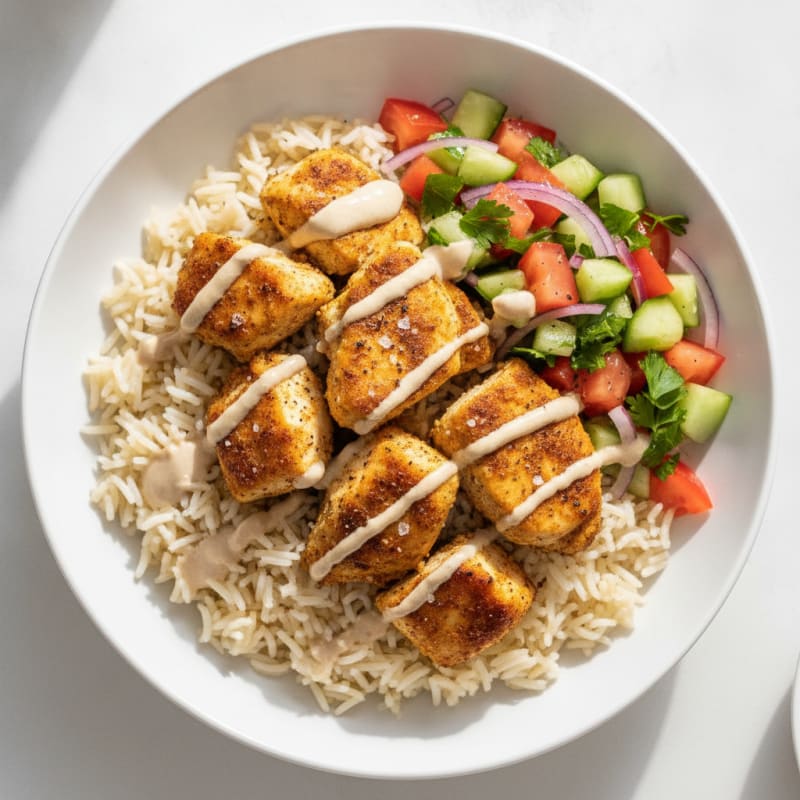 Chicken Shawarma Rice Bowl