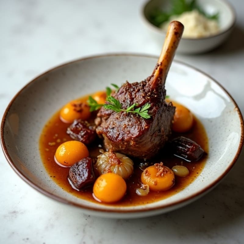 Aromatic Braised Lamb with Sweet Dates and Apricots