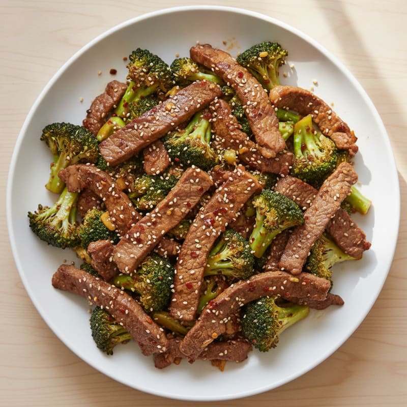 Sesame Beef and Broccoli Stir-Fry