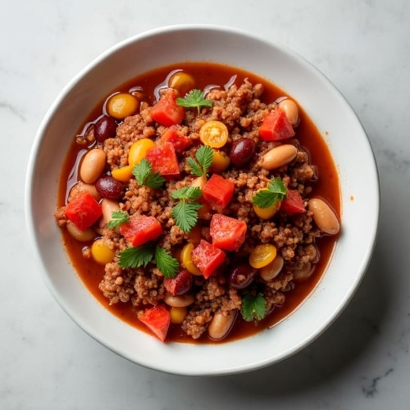 Healthy Beef and Bean Homestyle Chili