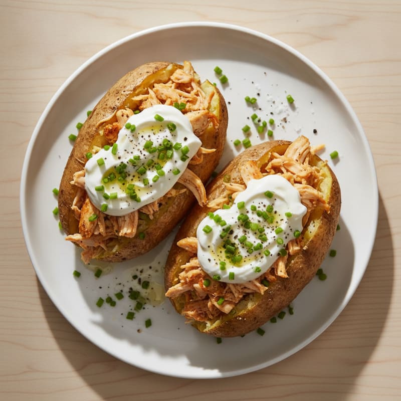 Loaded Baked Potatoes with Chives