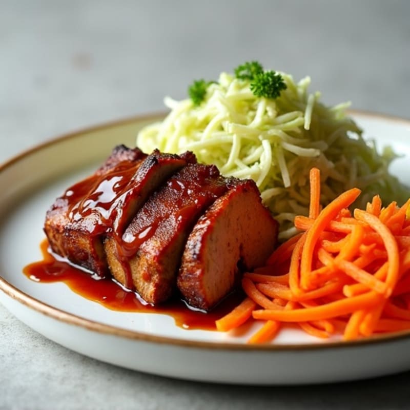 Tender Slow Cooker Smoky BBQ Pulled Pork with Crunchy Cabbage Slaw