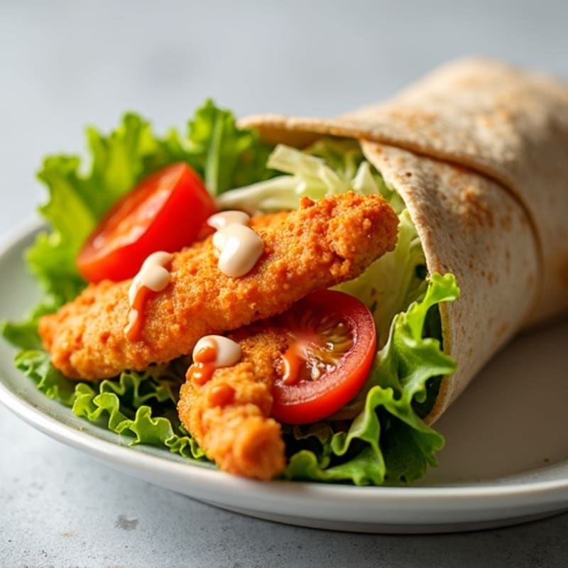 Crispy Buffalo Ranch Chicken Wrap