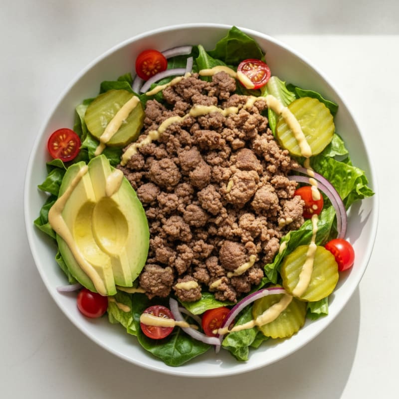 Classic Beef Burger Bowl