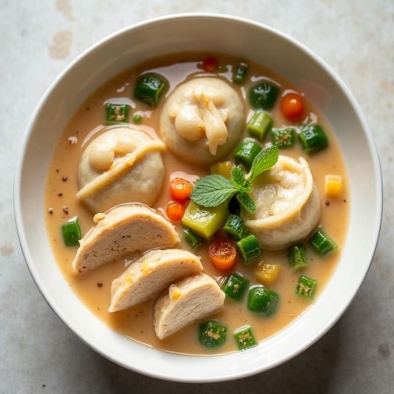 Creamy Chicken and Vegetable Dumplings