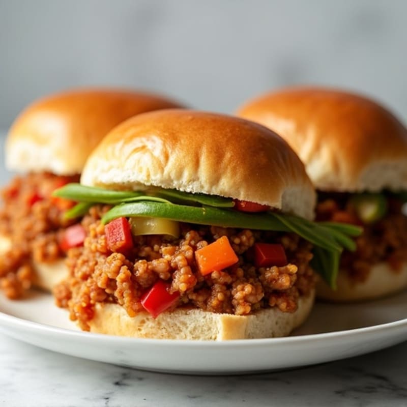 Lean Turkey Sloppy Joe Sliders with Hidden Vegetables