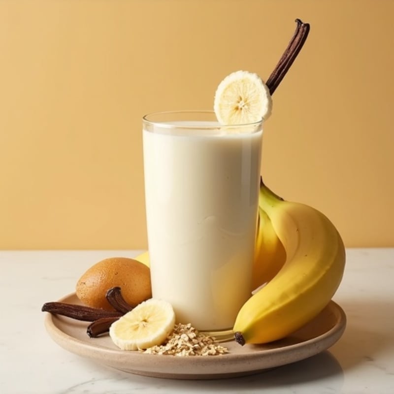 Creamy Vanilla-Banana Protein Smoothie