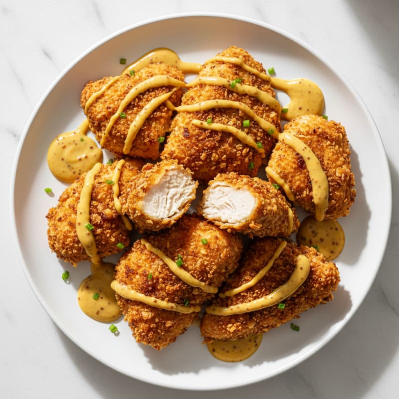 Buttermilk Fried Chicken with Honey Mustard