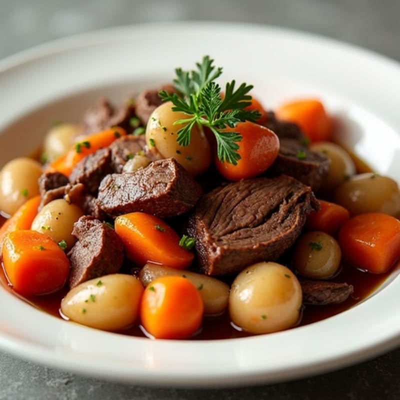 Tender Slow-Cooked Beef Pot Roast with Root Vegetables