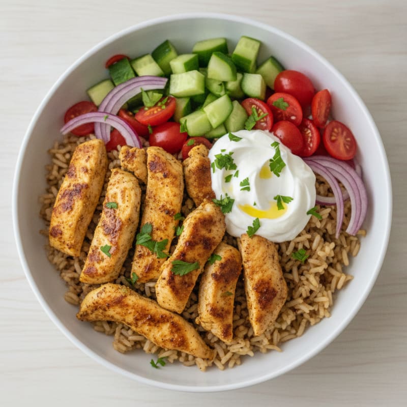 Chicken Shawarma Rice Bowl