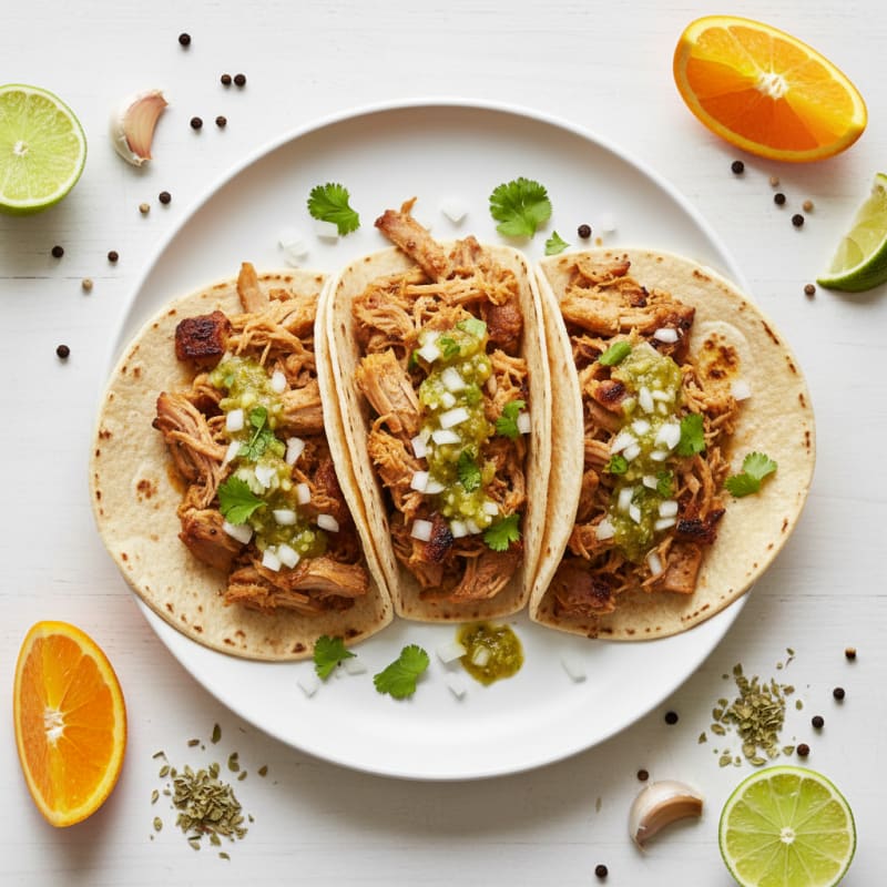Slow-Cooked Pork Carnitas Tacos
