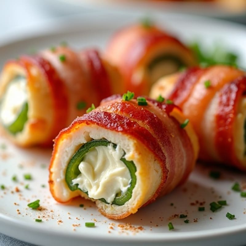 Baked Bacon-Wrapped Jalapeño Chicken Poppers