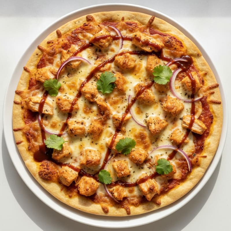 High-Protein BBQ Chicken Pizza